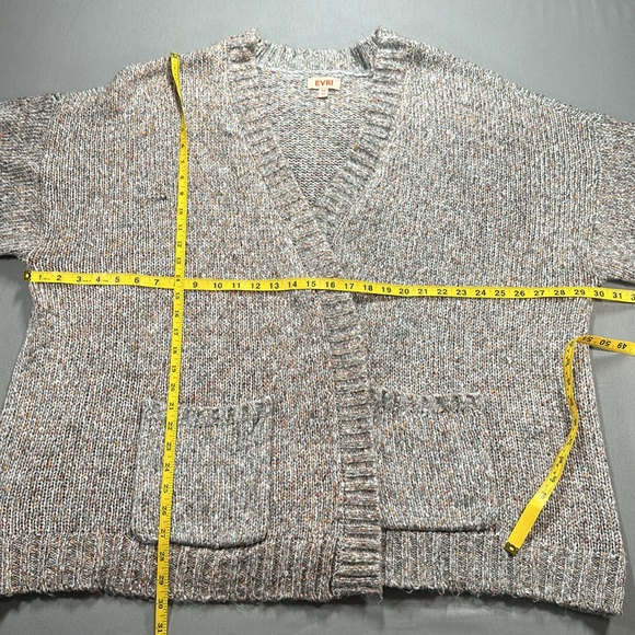 EVRI Open Front Cardigan Sweater in Oatmeal- Size 3X - Picture 11 of 13